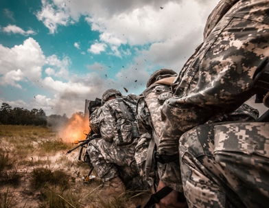 A U.S. Army Staff Sergeant (SSG) directs soldiers.
