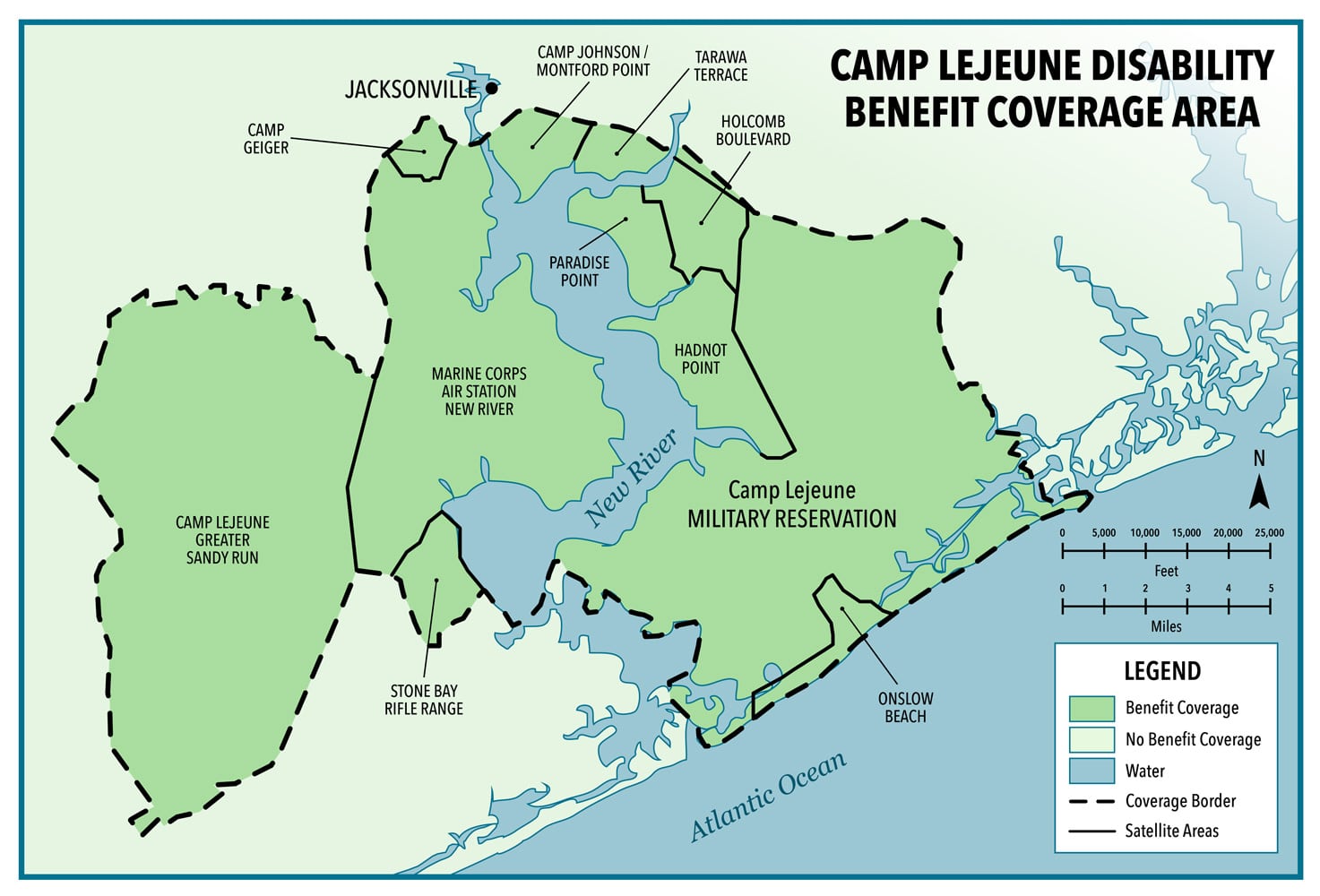 Map of Camp Lejeune